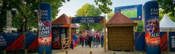Colonnes Gonflables Fan Zone